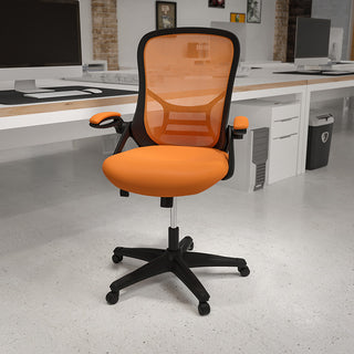Orange Mesh Office Chair