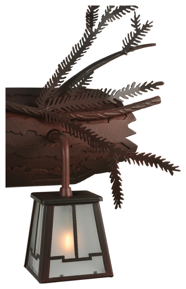 32 Wide Pine Branch Valley View 3 Light Vanity Light