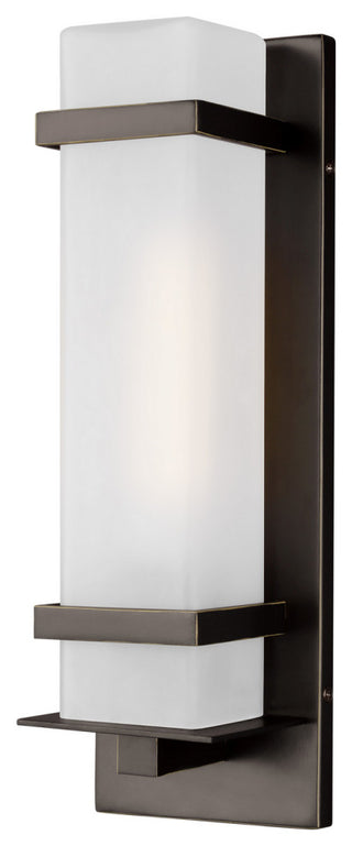 Alban 1-Light Outdoor Wall Lantern, Antique Bronze