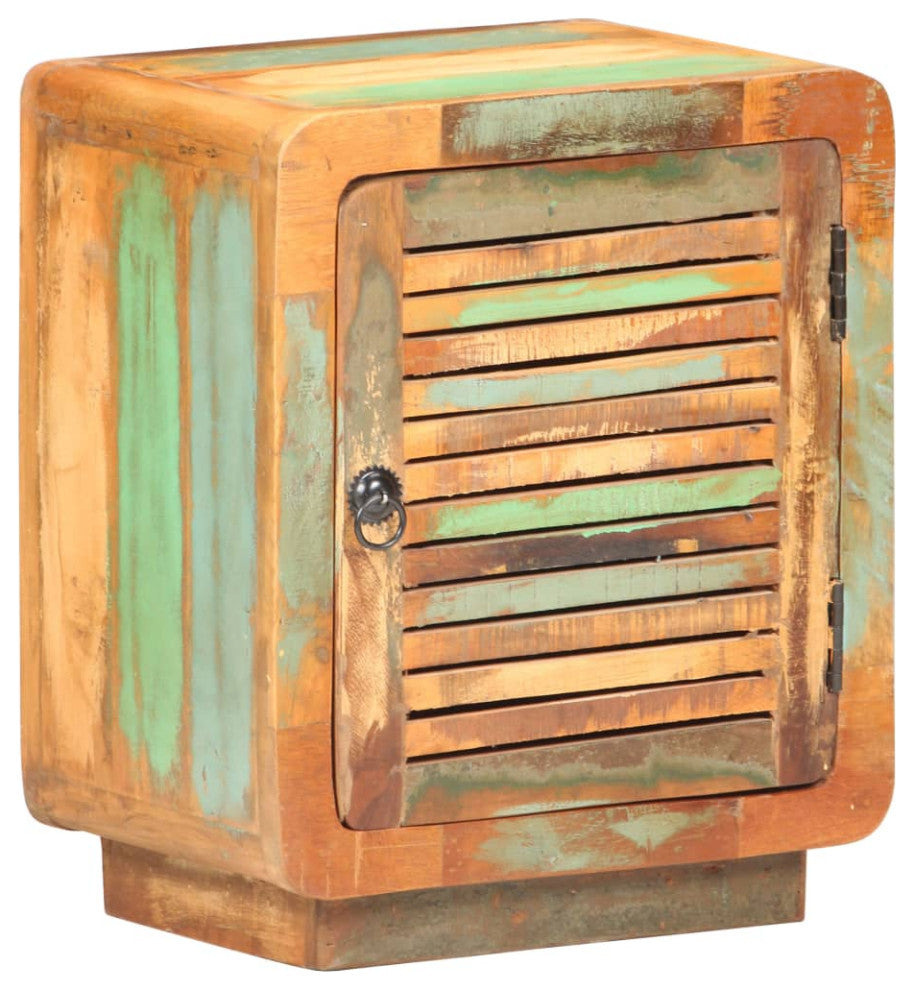 vidaXL Nightstand Storage Bedside Cabinet Nightstand Solid Reclaimed Wood