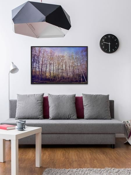 "Forest of Trees" Floater Framed Painting Print on Canvas, 18"x12"