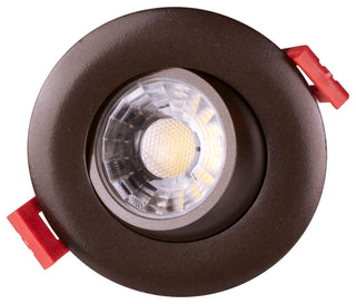 3" LED Gimbal Recessed Downlight, Oil-Rubbed Bronze, 3000k
