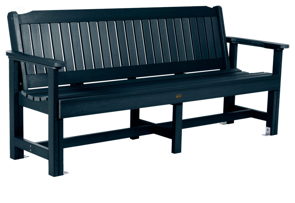 The Sequoia Professional Commercial Grade Exeter 6' Garden Bench, Federal Blue
