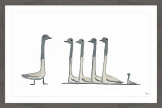 "Duck Duck Goose" Framed Painting Print, 30"x20"