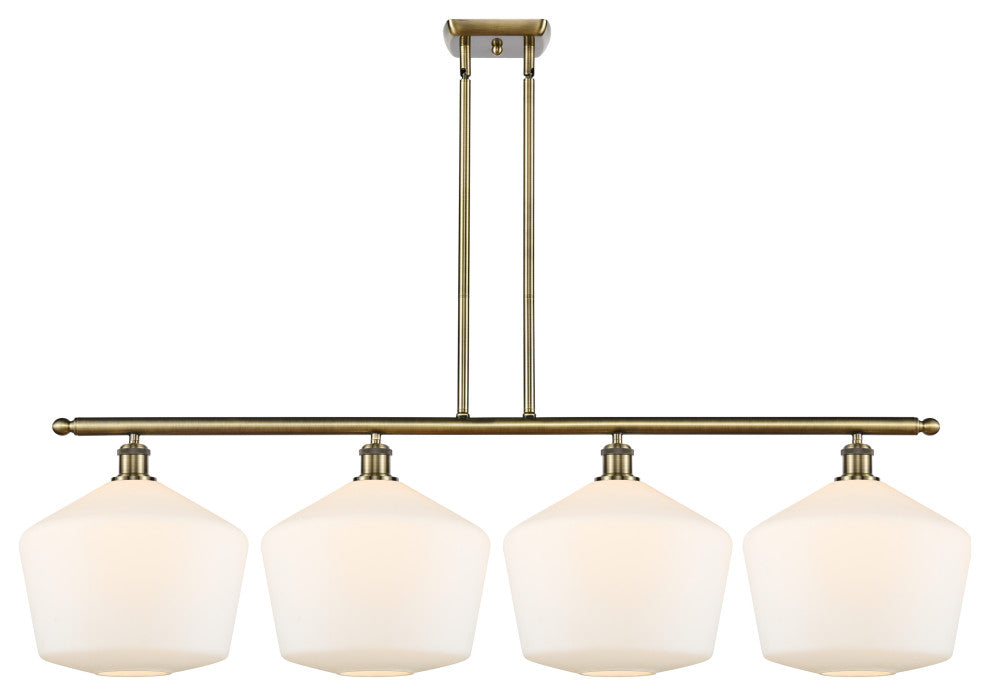 Innovations 516-4I-AB-G651-12-LED 4-Light Island Light, Antique Brass