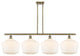 Innovations 516-4I-AB-G651-12-LED 4-Light Island Light, Antique Brass