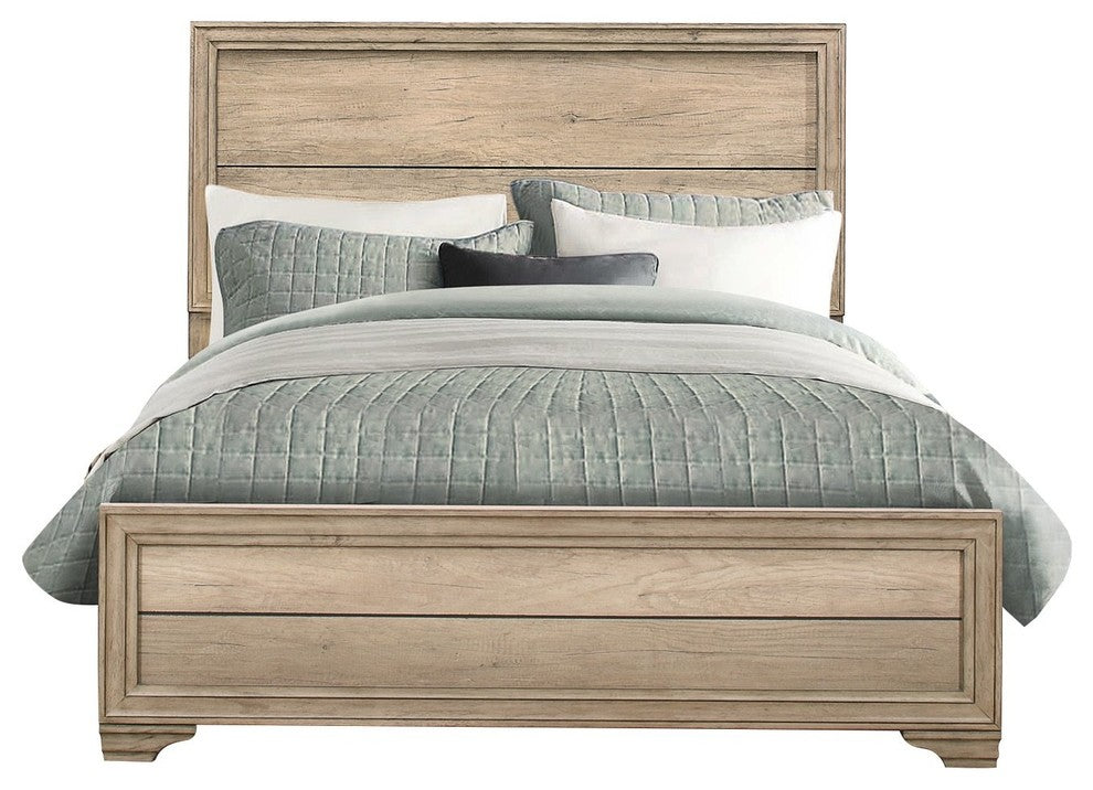 Landen Rustic Cal King Bed Sun-bleached Wood