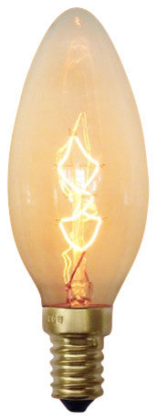 Spiral Loop 25 Watt Edison Bulb, E12 Base, Set of 4