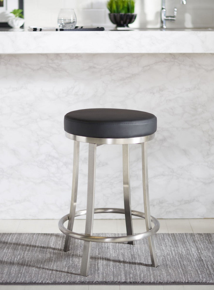 Safavieh Obito Swivel Counter Stool, Black