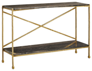 Flying Marble Gold Console Table