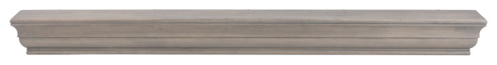 Dogberry Collections Shaker Wood Mantel, Ash Gray, 60"
