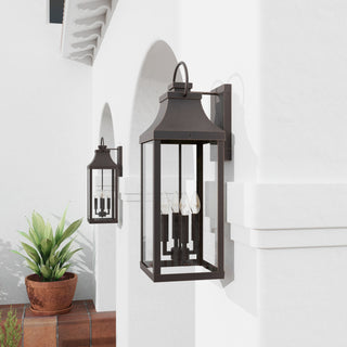 Capital Lighting 946441 Bradford 4 Light 27" Tall Outdoor Wall - Oiled Bronze