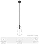 Hunter 7" Lundin Noble Bronze 1 Light Pendant Ceiling Light