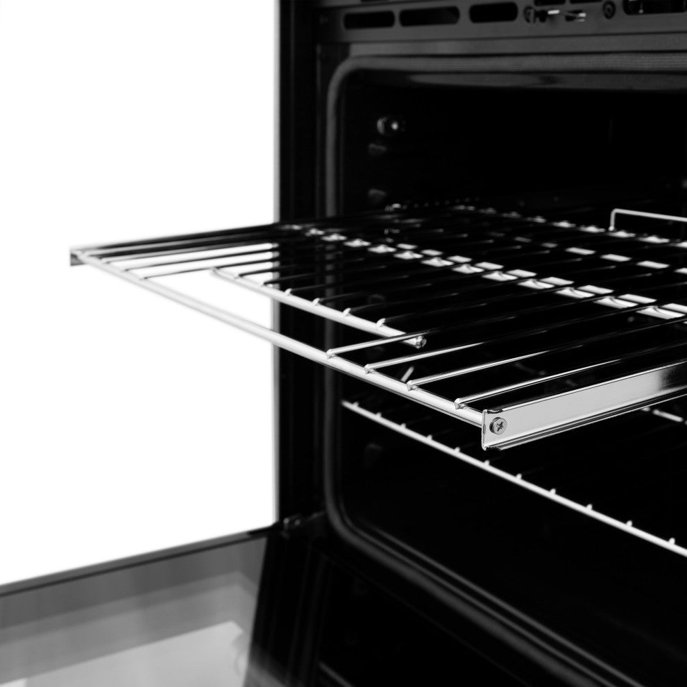 ZLINE DuraSnow Stainless Steel Double Wall Oven With Matte Black, AWDSZ-30-MB