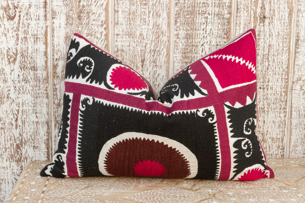 Amina Gul Suzani Lumbar Pillow