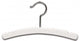 Wooden Kids Top Hanger, White/Chrome Finish, Box of 100