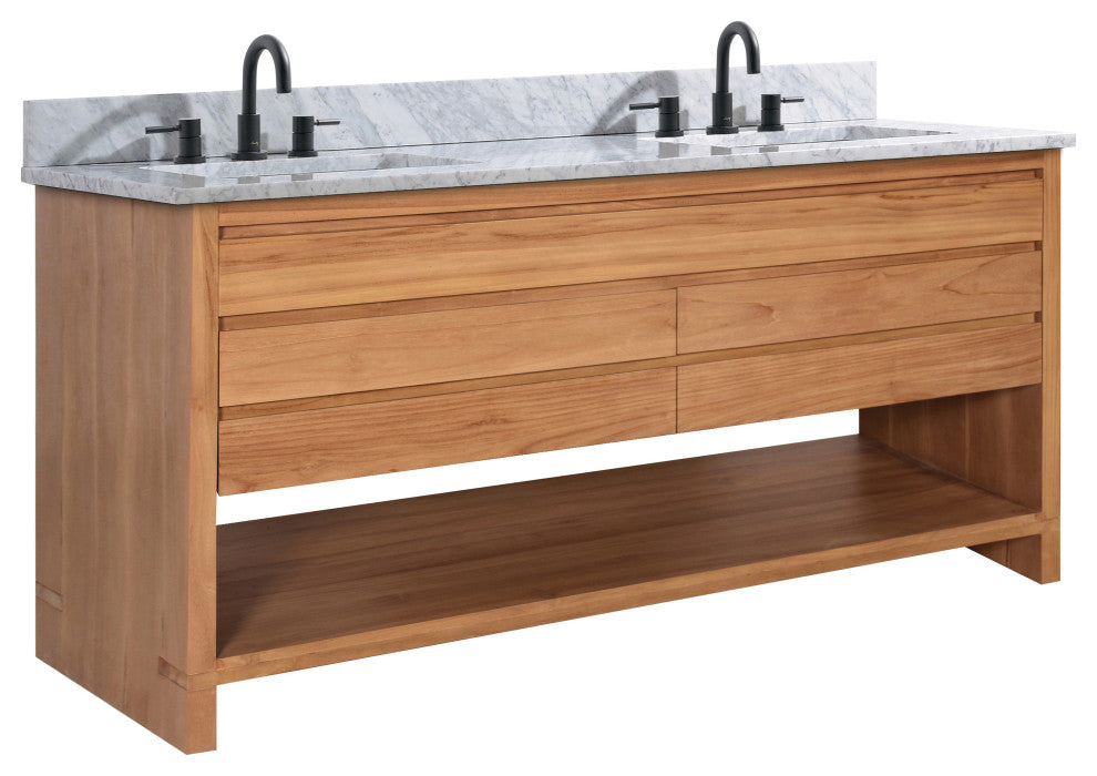 Avanity Kai Bath Vanity, Natural Teak, 60"