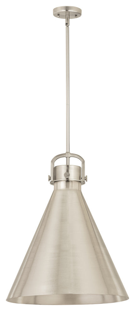Innovations Lighting 710-1S-SN-M711-18SN Newton Cone 1 Light 18" Pendant