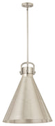 Innovations Lighting 710-1S-SN-M711-18SN Newton Cone 1 Light 18" Pendant