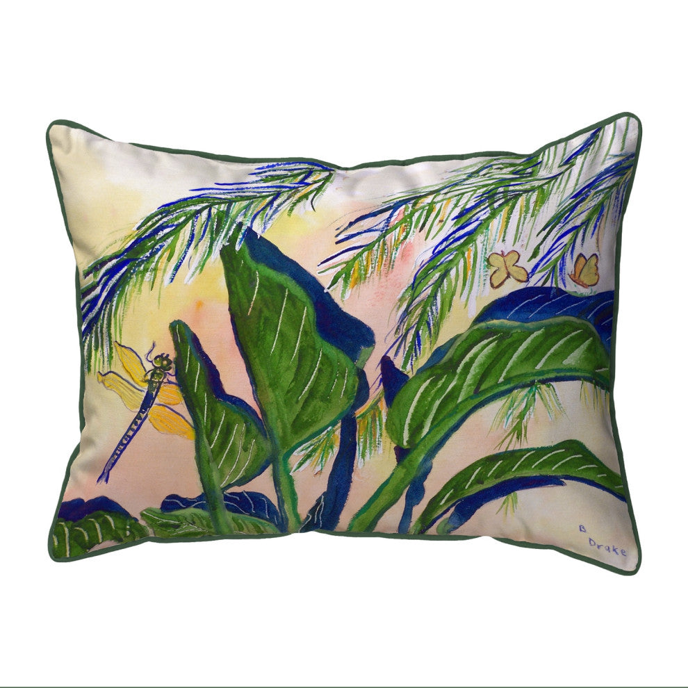 Betsy Drake Elephant Ears Large Indoor/Outdoor Pillow 16x20