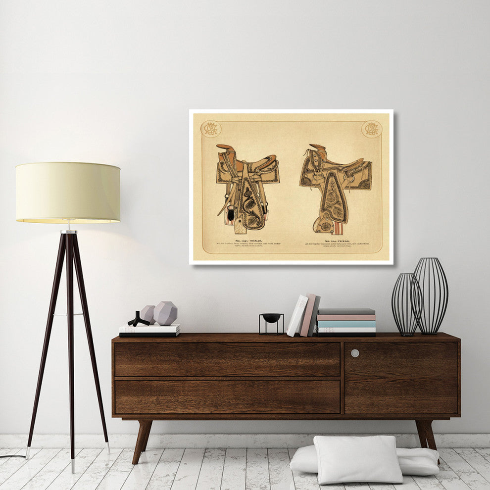 "Saddles and Tack: Texas Saddles" Digital Paper Print, 50"x38"