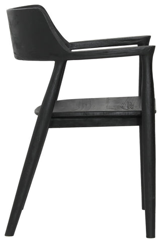 Shadowbrook Teak Dining Chair, Black