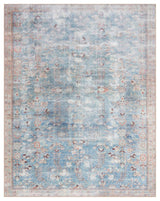 Durable Printed Wynter Area Rug by Loloi, Teal/Multi, 2'-3" X 3'-9"
