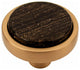 Cove Metal Glass Meld, Black Mica, Round Knob, Satin Brass