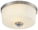 Lamina 2 Light Flush Mount, Brushed Nickel