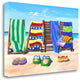 "Sandals And Seats" By Scott Westmoreland, Giclee Print on Gallery Wrap Canvas