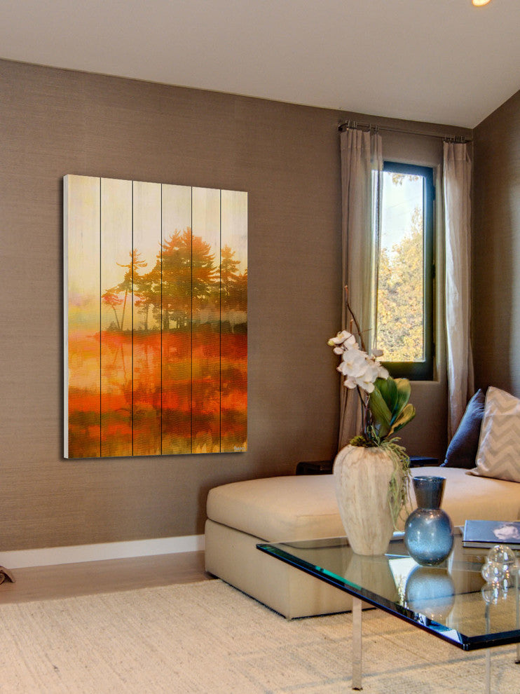 "Kamloops" Wall Art on Wood, 30"x45"