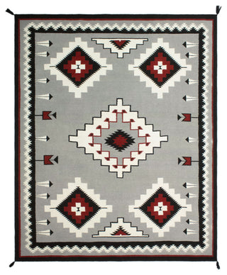 Noori Rug Handmade Flatweave Navi Silver/Black Rug