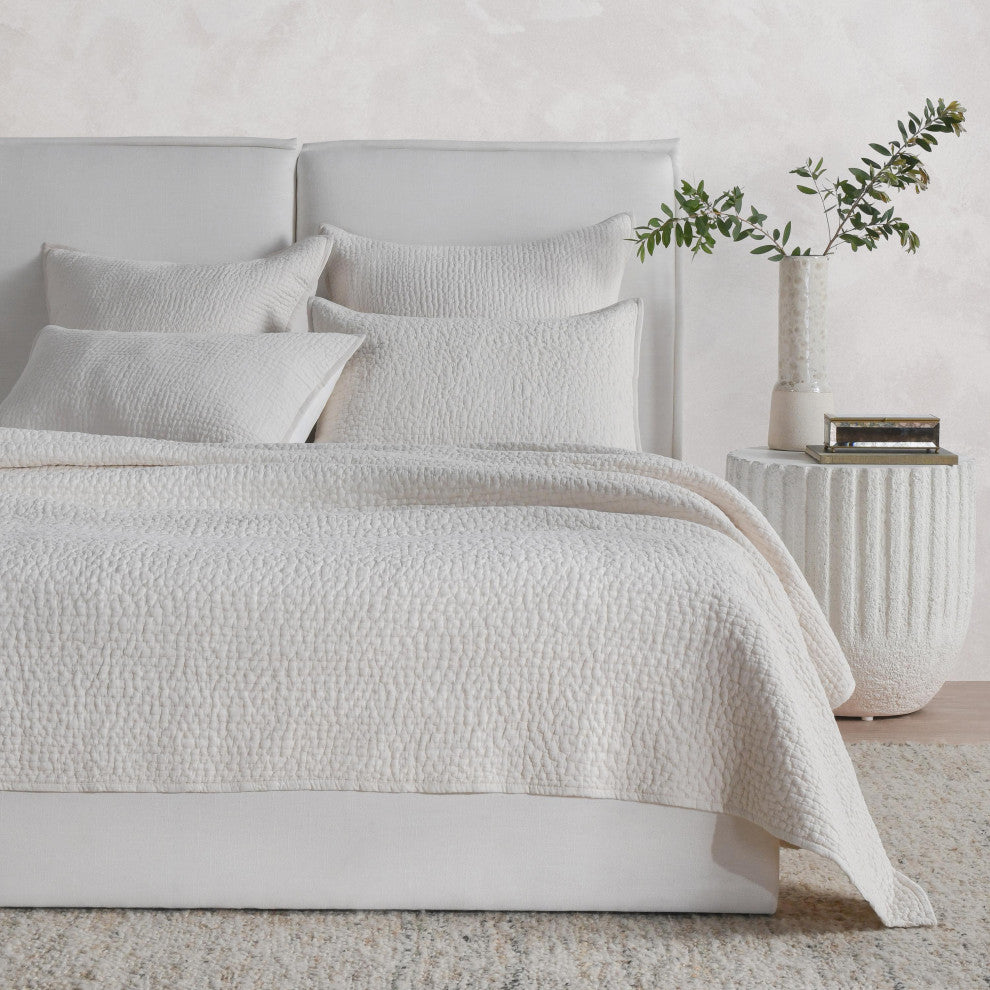 Danica 100% Cotton Sham by Kosas Home, Ivory, Standard