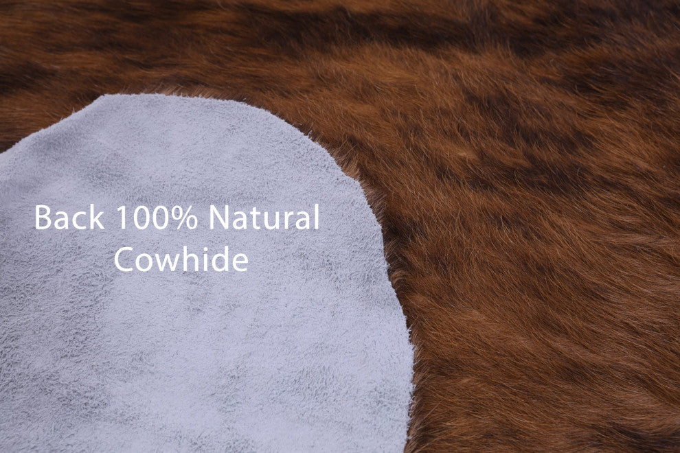 Organic Natural Hair-On Cowhide Area Rug 6' 5" X 6' 1" C1472