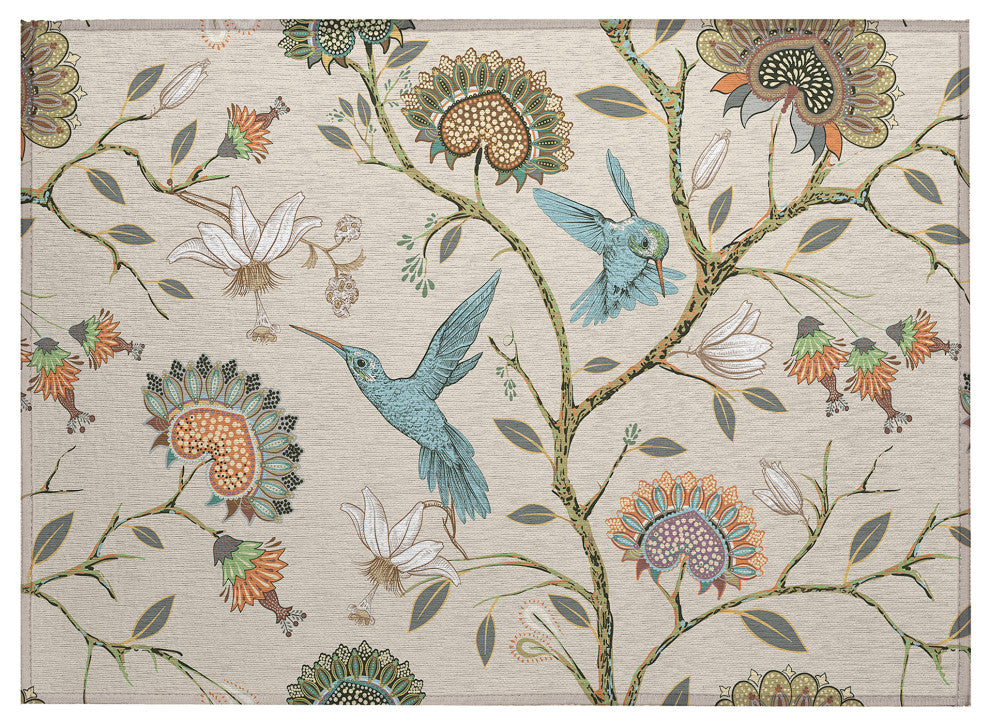 Indoor/Outdoor Kendall KE19 Putty Machine Washable 1'8" x 2'6" Rug