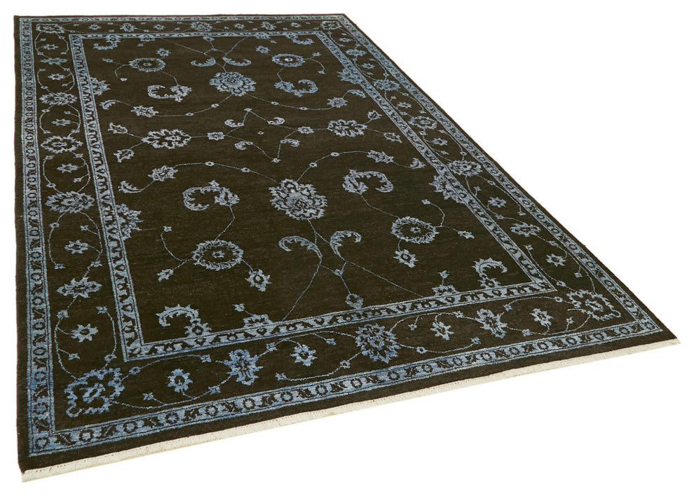 Rug N Carpet - Handwoven Oriental 6' 2'' x 9' 4'' Wool Oushak Area Rug