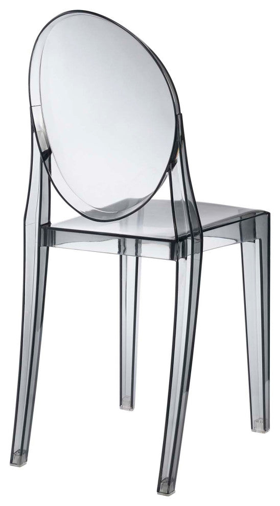 Casper Dining Side Chair, Smoked Clear