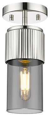 Innovations Bolivar 1 5" Flush Mount Polished Nickel