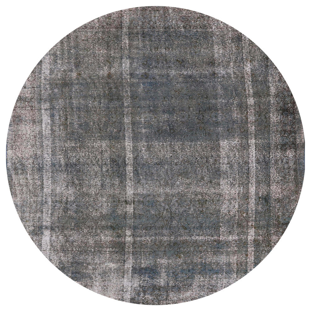 Ahgly Company Indoor Round Mid-Century Modern Area Rugs, 7' Round