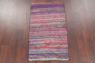 Consigned, Traditional Gabbeh Persian Hand-Knotted Oriental Area Rug, 4'0"X2'5"