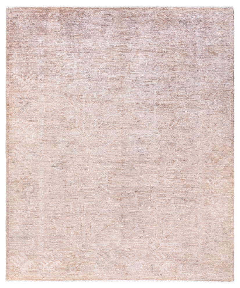 Vibrance, One-of-a-Kind Hand-Knotted Area Rug Brown, 8'4"x10'0"