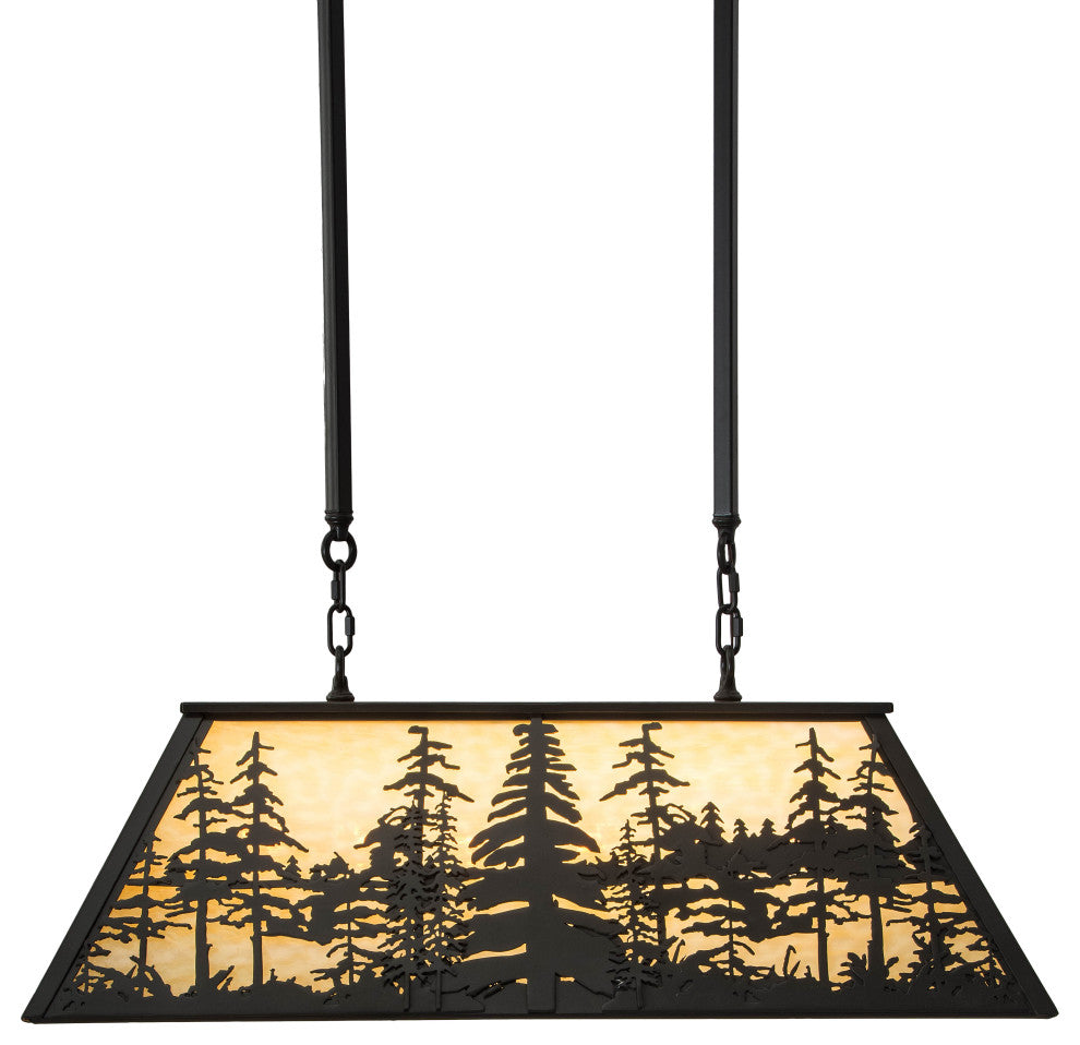 36L Tall Pines Oblong Pendant