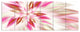 Dance of Red Exotic Flower, Floral Canvas Art Print, 70"x28", 6 Panels