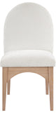 Waldorf Chenille Upholstered Dining Chair, Black, Chenille, Natural Finish, Cream, Side Chair, Chenille Fabric, Natural Finish