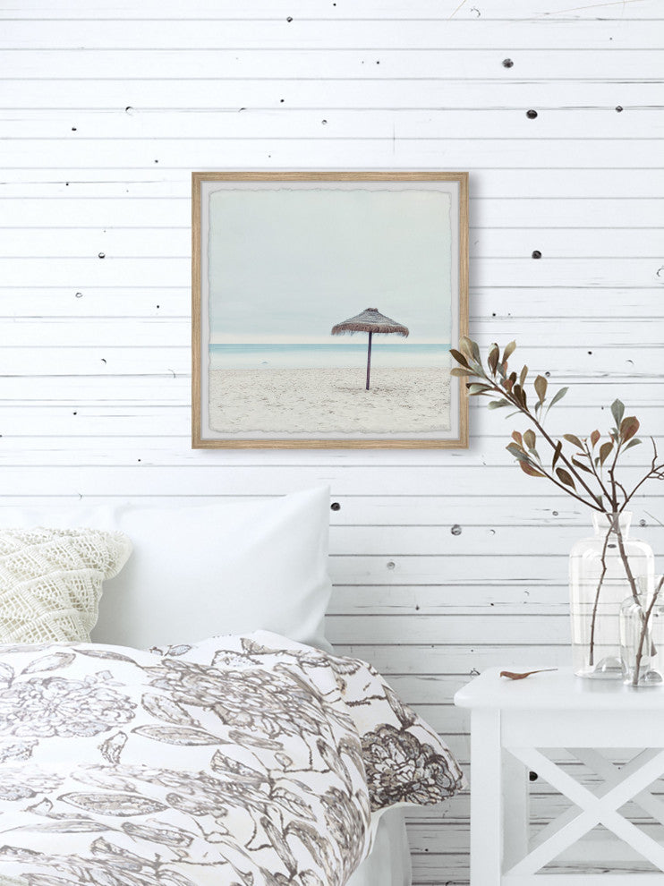 "Talk to the Sand" Framed Painting Print, 32x32