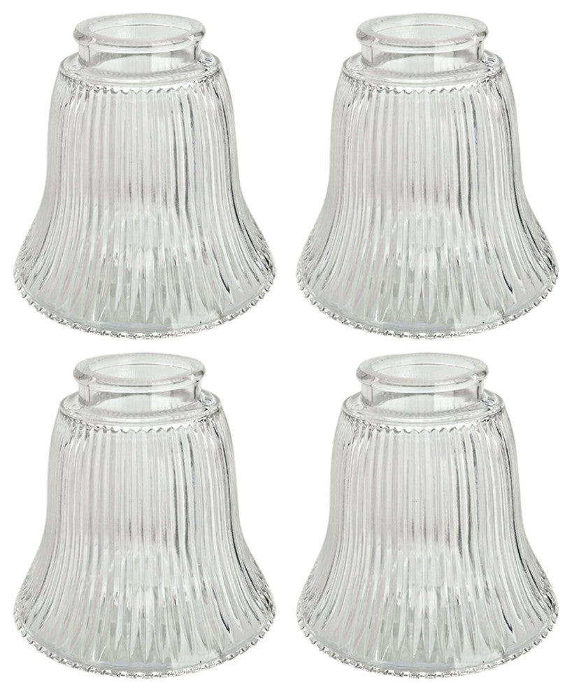 23080-4 Replacement Clear Ceiling Fan Glsss Shade, 4 Pack.