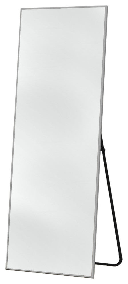 Light Gray Aluminum Framed Mirror