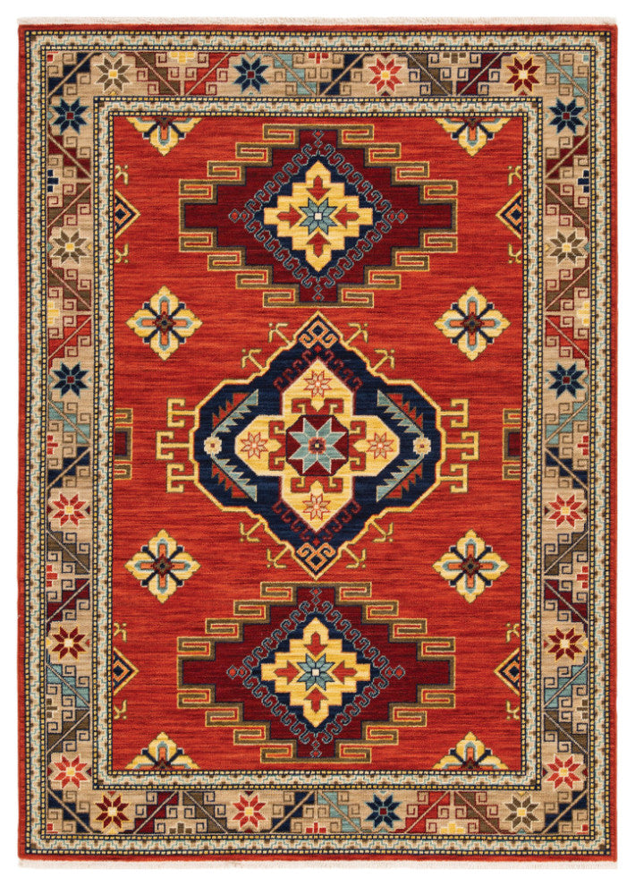 Oriental Weavers LILIH 5504P 2''x3'' Red Rug