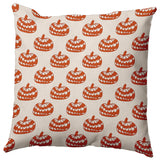 20" x 20" Patterned Pumpkins Decorative Throw Pillow, Sienna