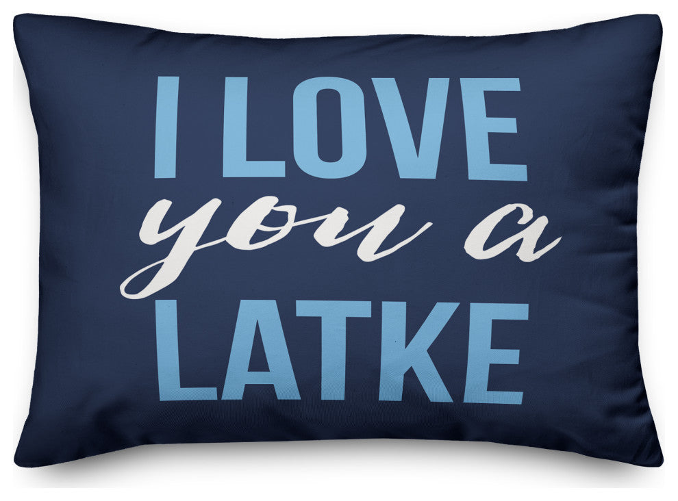 Love you a Latke 14"x20" Throw Pillow